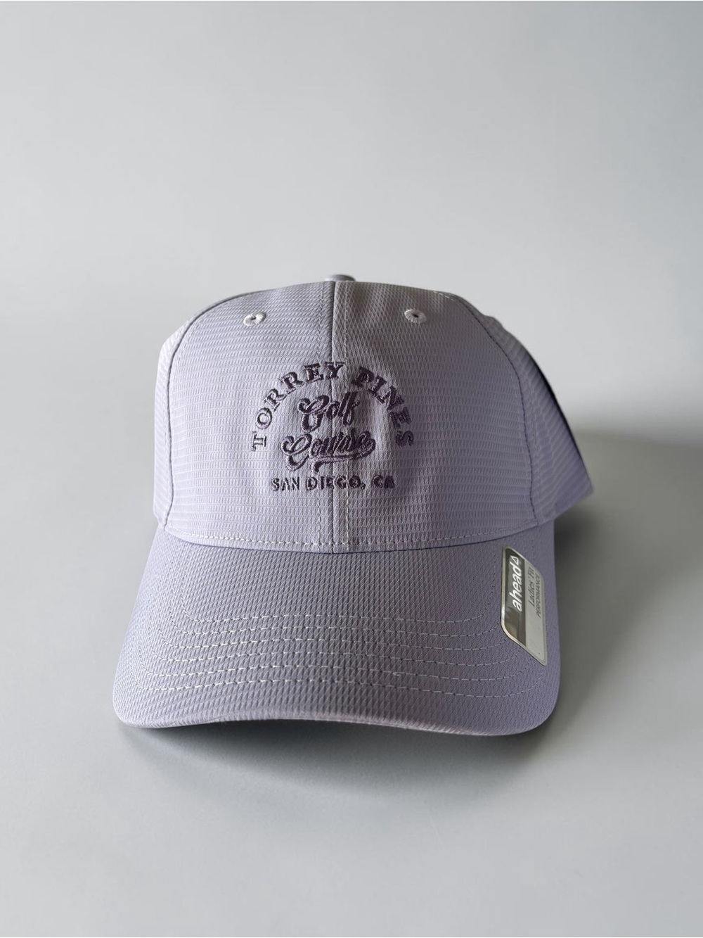 Lavender Embroidered Baseball Cap - Women